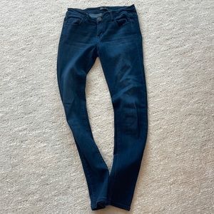 Aqua dark blue jeans 8” rise, 30” inseam
